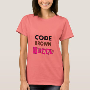 Camiseta Do "presentes engraçados da RAINHA MARROM CÓDIGO