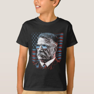 Camiseta Do presidente Theodore Ursinho Roosevelt América