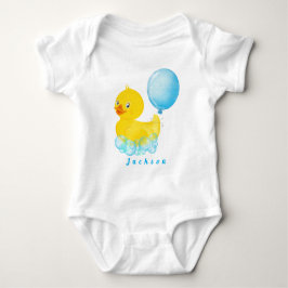 Camiseta do primeiro aniversário do menino PATO DE
