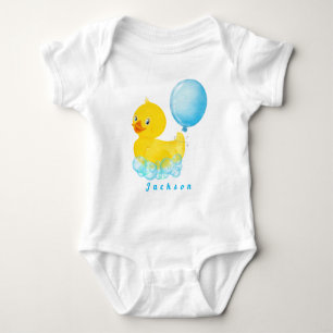 Camiseta do primeiro aniversário do menino PATO DE