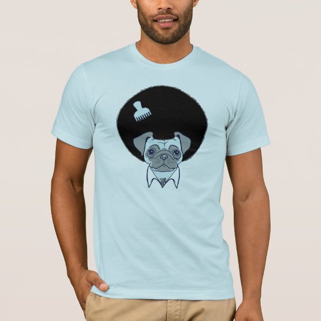 Camiseta do Pug do disco (Frente)