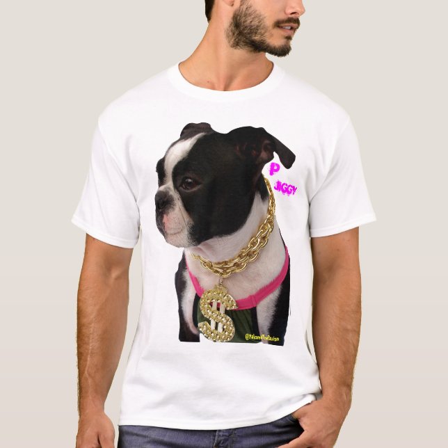 Camiseta do rapper de Boston Terrier (Frente)