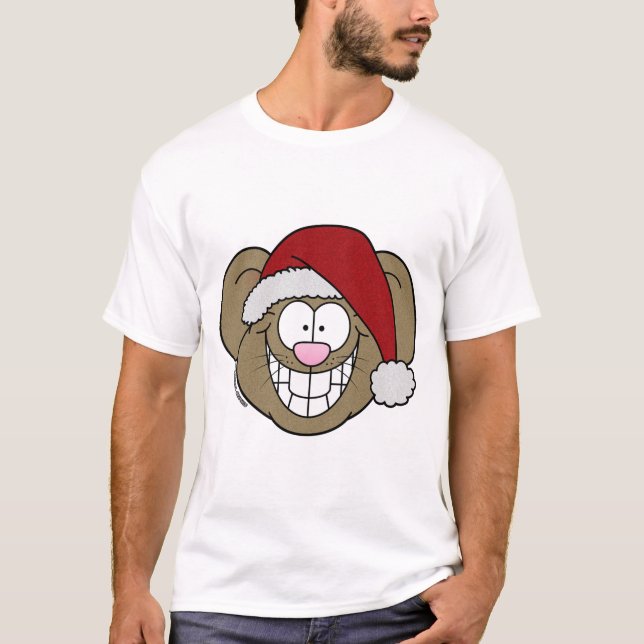 Camiseta do Rato Papai Noel (Frente)