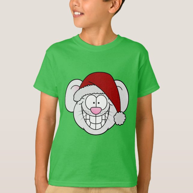 Camiseta do Rato Papai Noel (Frente)