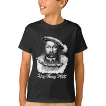 Camiseta do retrato do rei Henry VIII, sacolas
