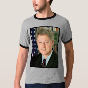 Camiseta do retrato presidencial de Bill Clinton