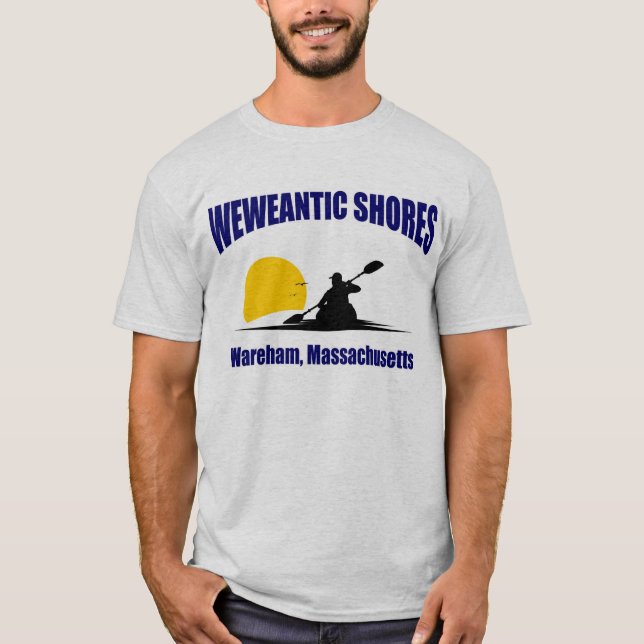 camiseta do rio weweantic no Mass. do wareham (Frente)