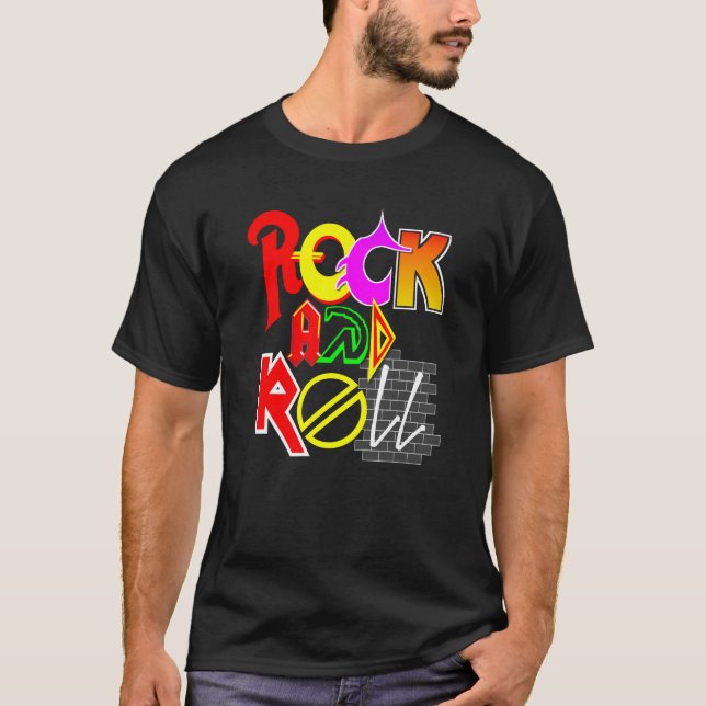Camiseta do rock and roll (Frente)