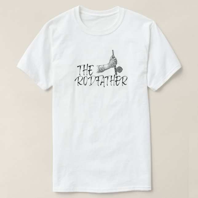 Camiseta do Roddad - Camisa de Pai de Pesca Engraç (Frente do Design)