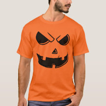 Camiseta do rosto da abóbora do Halloween Jack O L