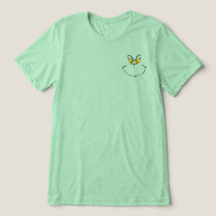 Camiseta do Rosto do Grinch Roubando o Natal