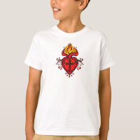 Camiseta do Sagrado Coração de Jesus para Crianças