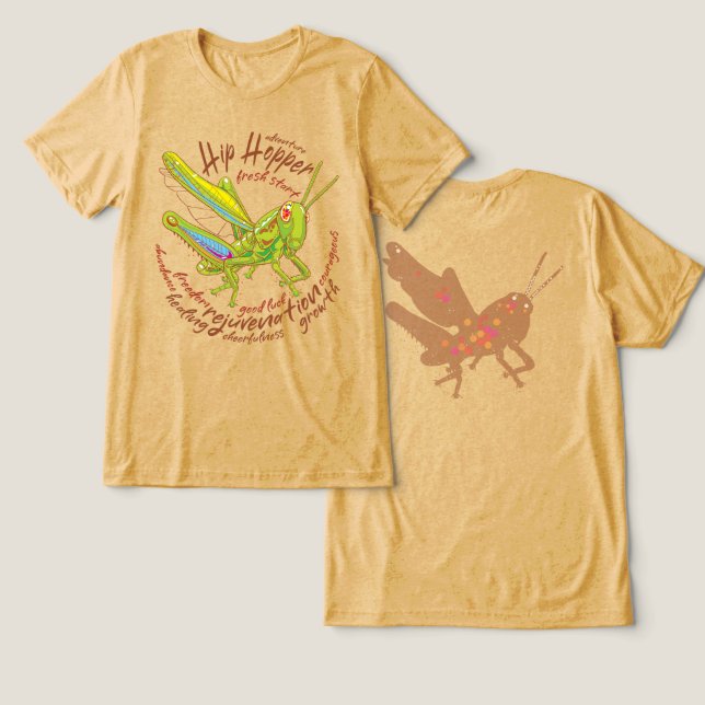 Camiseta do Saltamonte Colorido (Design Frente e Verso)