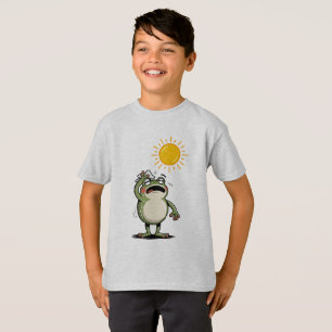 Camiseta do Sapo Engraçado Mal-Humorado Derretendo
