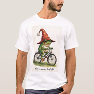 Camiseta do Sapo Engraçado: Pronto para Causar uma