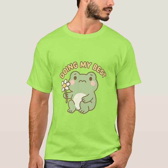 Camiseta do Sapo “Fazendo o Meu Melhor” (Frente)