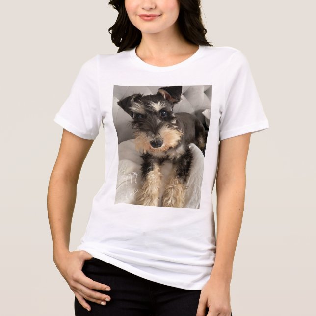 Camiseta do Schnauzer (Frente)