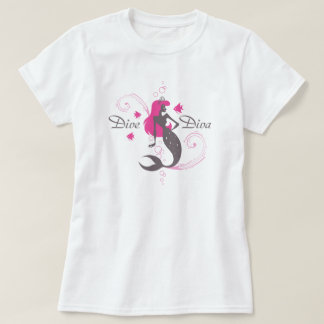 Camiseta Do "sereia do rosa da diva mergulho" (o t-shirt