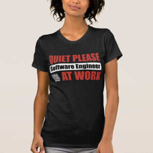 Camiseta Do silêncio Software Engineer por favor no