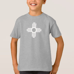 Camiseta do Símbolo do Sol Zia do Novo México