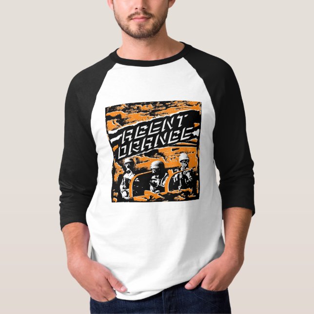 Camiseta Do "skate do patinador do jérsei do exército punk" (Frente)
