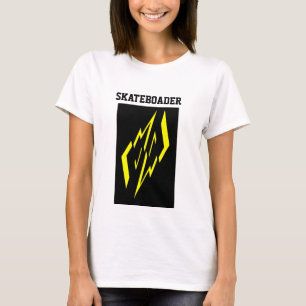 Camiseta do Skateboader Amarelo Preto