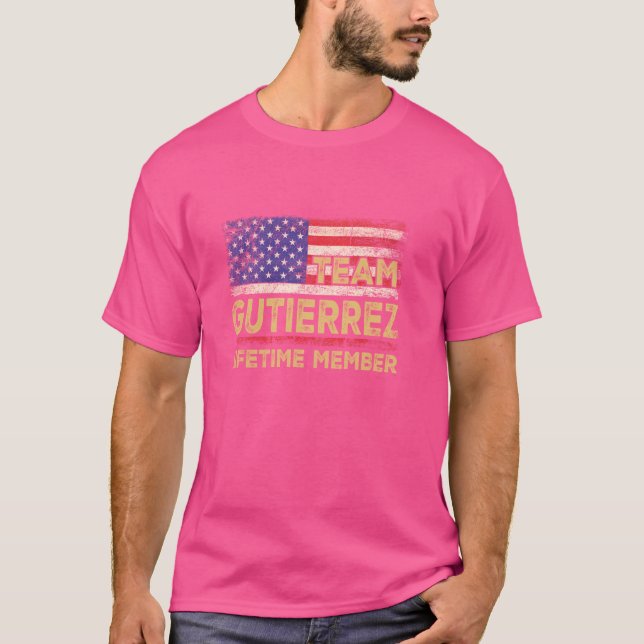 Camiseta do Sobrenome Gutierrez Equipe Gutierrez V (Frente)