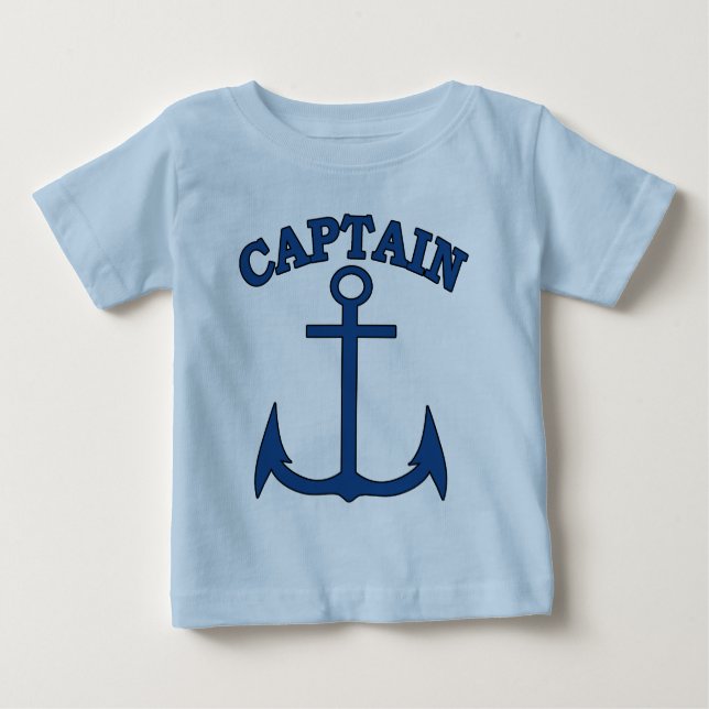 Camiseta do soldado Capitão Blue Anchor Baby Boy (Frente)