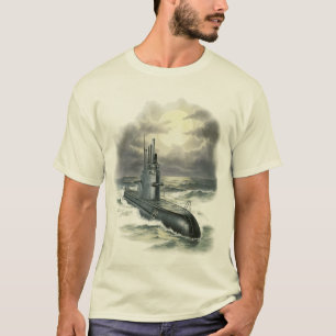 Camiseta do Submarino Alemão Uboat da 2ª Guerra Mu