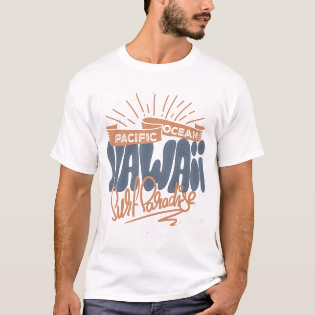 Camiseta do surf de Havaí, Surf de Verão (Frente)
