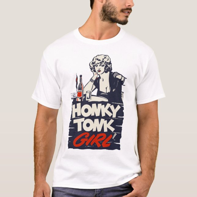 Camiseta Do "T do cartaz cinematográfico da menina de Tonk (Frente)