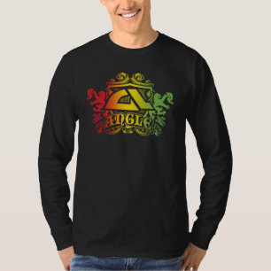 Camiseta Do "T longo da Capa de Rasta arauto" do ângulo
