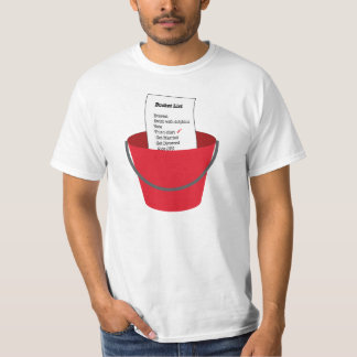 Camiseta Do "t-shirt da lista balde"