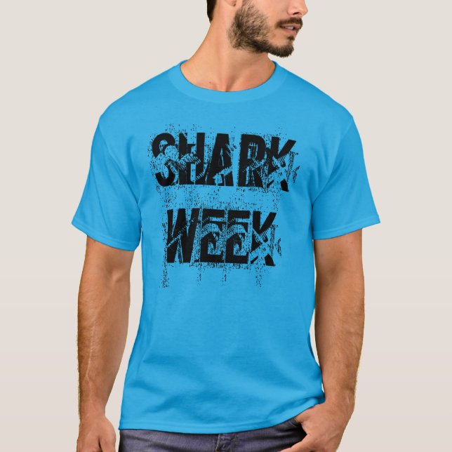 Camiseta Do "t-shirt da semana tubarão" (Frente)
