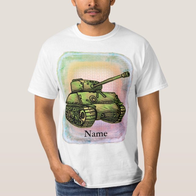 Camiseta do tanque militar (Frente)