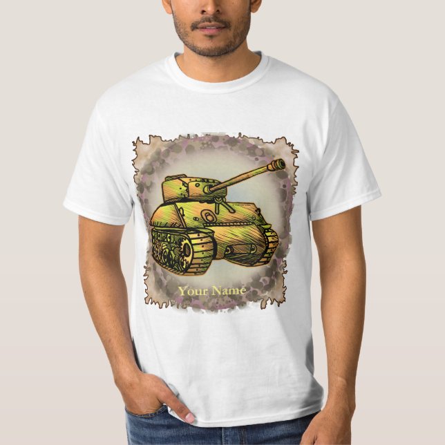 Camiseta do Tanque Militar (Frente)