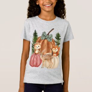 Camiseta do Tema da Floresta Menina