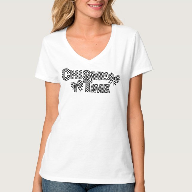 Camiseta do tempo do quisme - Gráfico de diversão  (Frente)