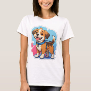 Camiseta do Tempo Walkies - Cachorro Divertido Cam