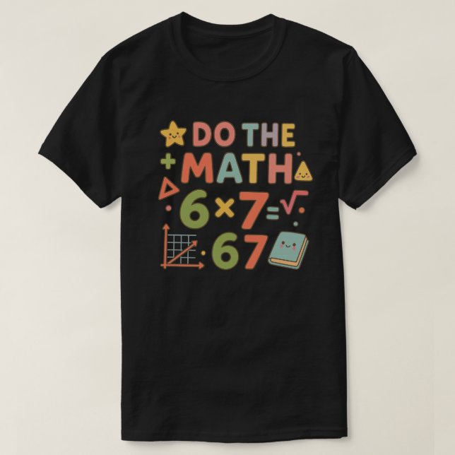 Camiseta Do The Math – Trendy Kawaii Classroom Design (Frente do Design)