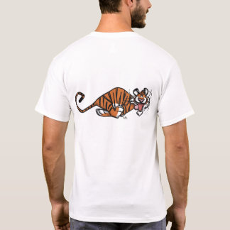 Camiseta do Tigre Correndo de Desenho Animado (par