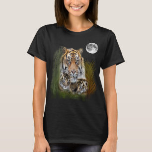 Camiseta do tigre e filhotes