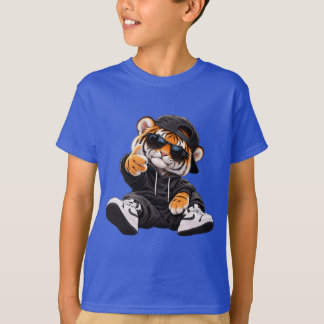 Camiseta do Tigre Maneiro de Hip Hop | Tigre Fofo 