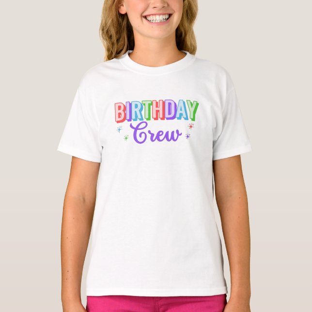 Camiseta do Time de Aniversário (Frente)