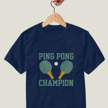 Camiseta do Torneio de Tênis de Mesa Campeão de Pi