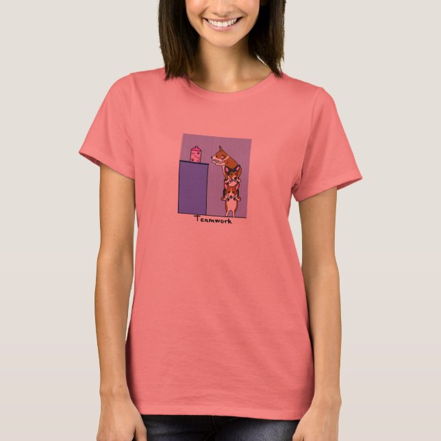 Camiseta do Trabalho em equipe Corgi (Frente)