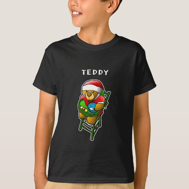 Camiseta do Ursinho de Pelúcia Papai Noel (Frente)