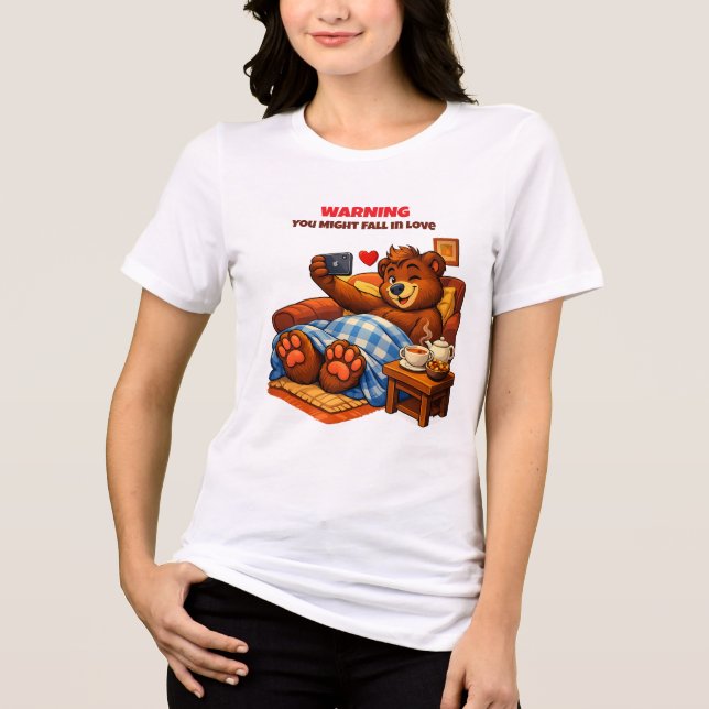 Camiseta do Urso Bonito e Fofo (Frente)