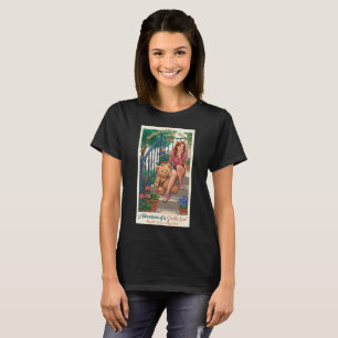 Camiseta do Urso de Pelúcia Menina Gentil Aventura