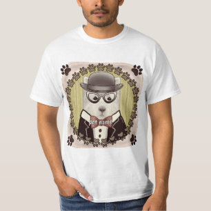 Camiseta do West Highland Terrier usando óculos